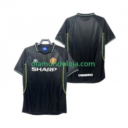 Camisola Manchester United Retro Homem Equipamento Terceiro 1998 1999 Manga Curta